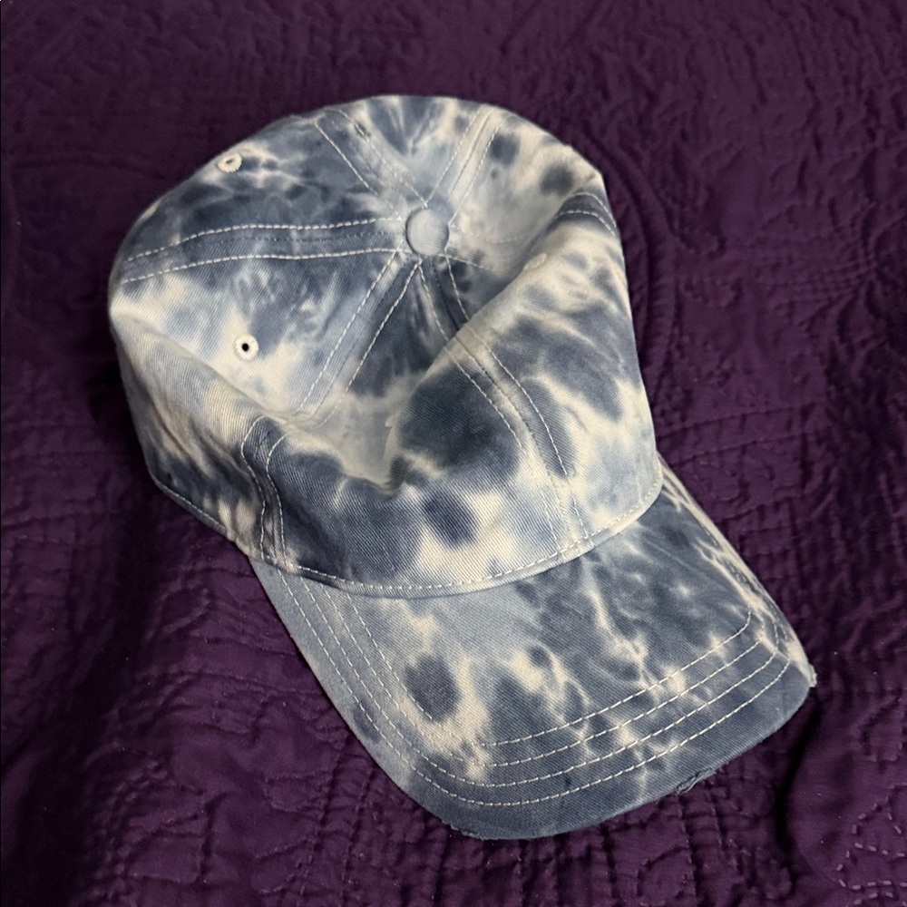 Aerie Blue Tie-Dye Baseball Cap O/S